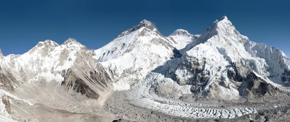 Photo sur Plexiglas Lhotse Beautiful view of mount Everest, Lhotse and nuptse