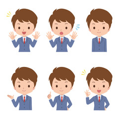 ビジネスマン　ジェスチャー　イラスト