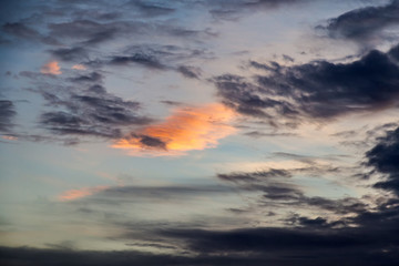 Obraz premium beautiful sunrise with soft clouds