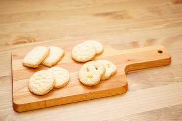 Homemade organic cookies on the table