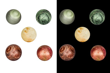 balls of semi-precious stones © weber11