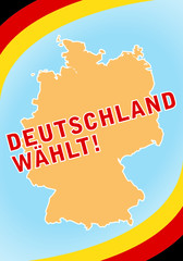 Obraz premium Deutschland wählt