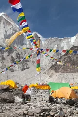 Crédence de cuisine en verre imprimé Alpinisme View from Mount Everest base camp