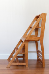 Wooden small home ladder.
