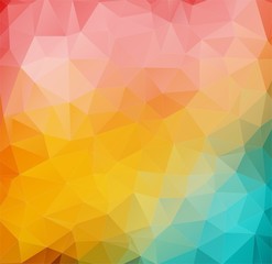 Obraz premium Abstract 2D mulicolor composition with angular shapes