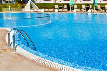 Swimming pool in spa resort.
