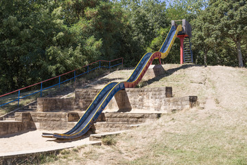 long children's slide