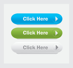 Set of vector web interface buttons. Click here.