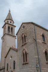 Fototapeta na wymiar Saint John church in the Old Town of Buldva, Montenegro