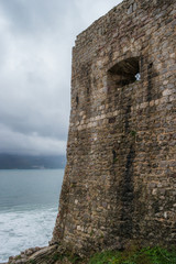 Naklejka premium Citadel fortress in old town of Budva, Montenegro