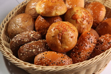 basket of different bread