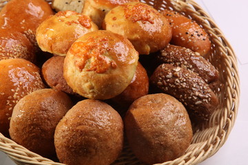 basket of different bread