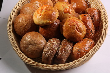 basket of different bread