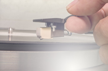 Vinyl record player
