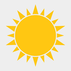 Sun Icon, Sun Icon Vector, Sun Icon design on a white background