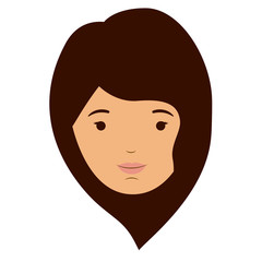 woman girl female avatar person and human icon. Colorful Flat and isolated design. Vector illustration