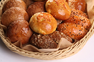 basket of different bread