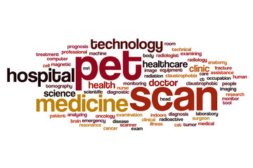 PET scan word cloud