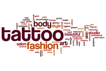 Tattoo word cloud