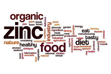 Fototapeta premium Zinc word cloud