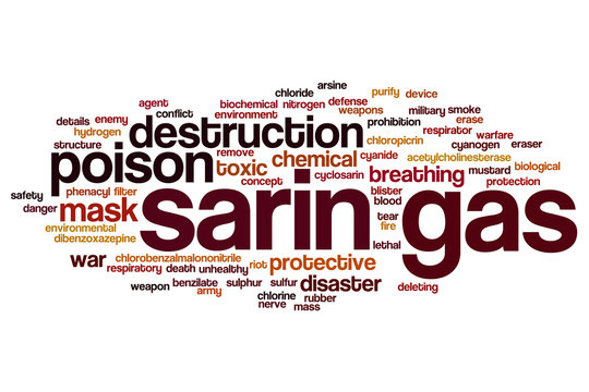 Sarin gas word cloud