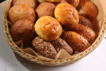 basket of different bread