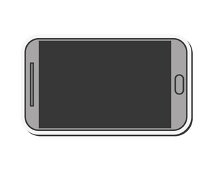smartphone gadget device technology virtual  icon. Flat and isolated design. Vector illustration