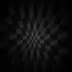 Black and white geometric background. Geometric pattern with cubes
