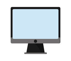 computer gadget device technology virtual  icon. Flat and isolated design. Vector illustration