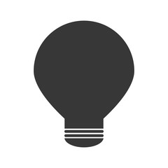 light bulb power energy electricity icon. Flat and isolated design. Vector illustration