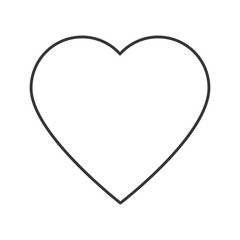 heart shape love passion romantic icon. Flat and isolated design. Vector illustration