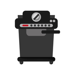 coffee machine  shop drink beverage restaurant icon. Flat and isolated design. Vector illustration