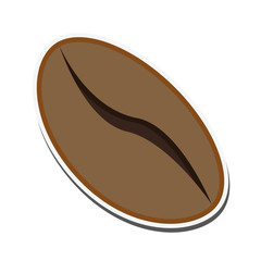 coffee bean shop drink beverage restaurant icon. Flat and isolated design. Vector illustration