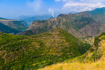 Breathtaking nature with canyon, Armenia