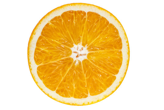 oranges isolated on the white