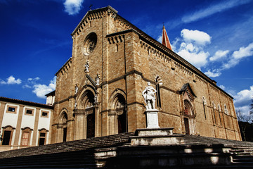 Fototapeta na wymiar Cathedral ,Cathedral, Church of arezzo ,chiesa ,cattedrale, duom