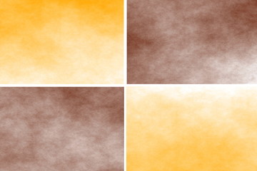 White background with orange and brown rectangles