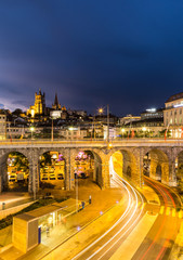 Fototapeta premium The nights of Lausanne