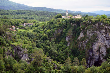 Cave and church