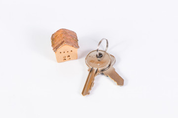 House and keyring,  invesment and realestate cconcept