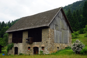 Fototapeta na wymiar Stone barn