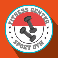 fitness center sport gym dumbbell vector illustration graphic eps 10