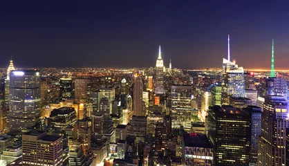 Fotobehang New York City skyline at night © vlad_g