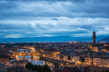 Fototapeta na wymiar Florence in the early morning