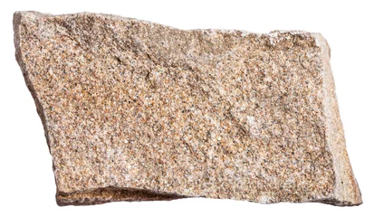 Poster Arenite (polymictic Sandstone) stone isolated © vvoe