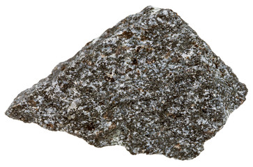 nepheline syenite mineral isolated on white