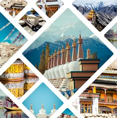 Rolgordijnen Collage of India images - travel background (my photos) © Curioso.Photography