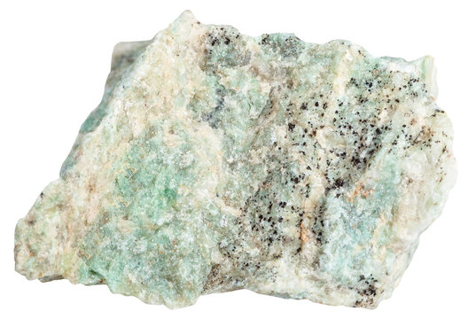 listvenite (Listwanite) stone isolated