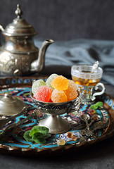  Green Tea and jelly sweets