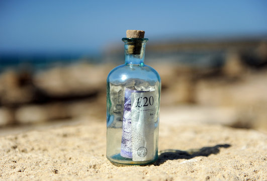 twenty pounds in a bottle